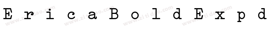 EricaBoldExpd Italic字体转换